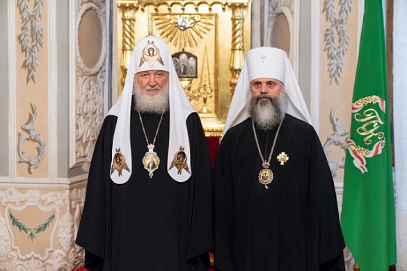 Патриарх Кирилл вручил митрополиту Иосифу орден святителя Алексия
